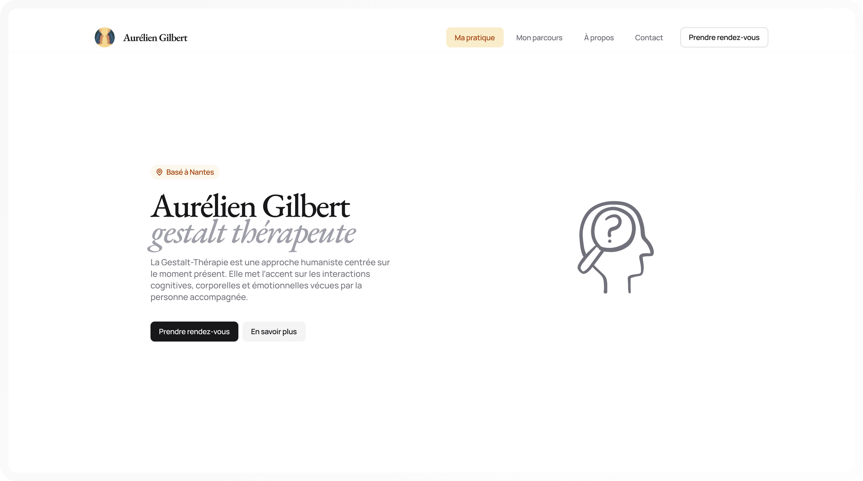 Aurélien Gilbert — Mettre en confiance avant la première séance